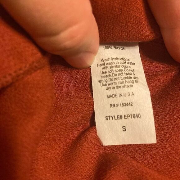 Windsor Romper Off-The-Shoulder Rust Woman’s Size S - Picture 7 of 7